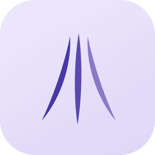 App icon — three splayed strokes