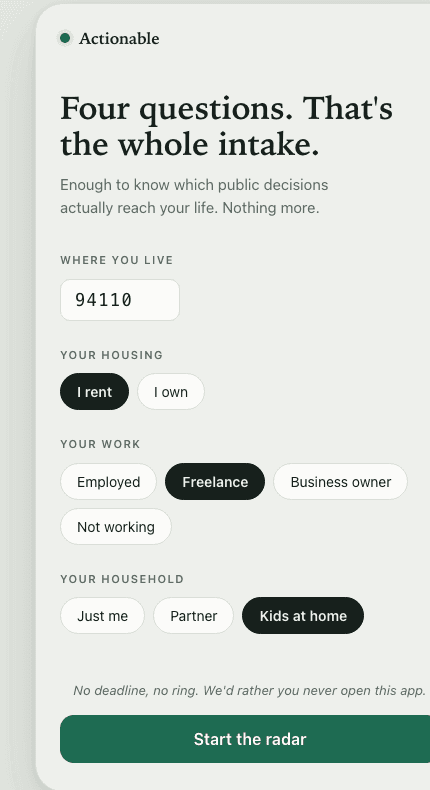 Four questions.